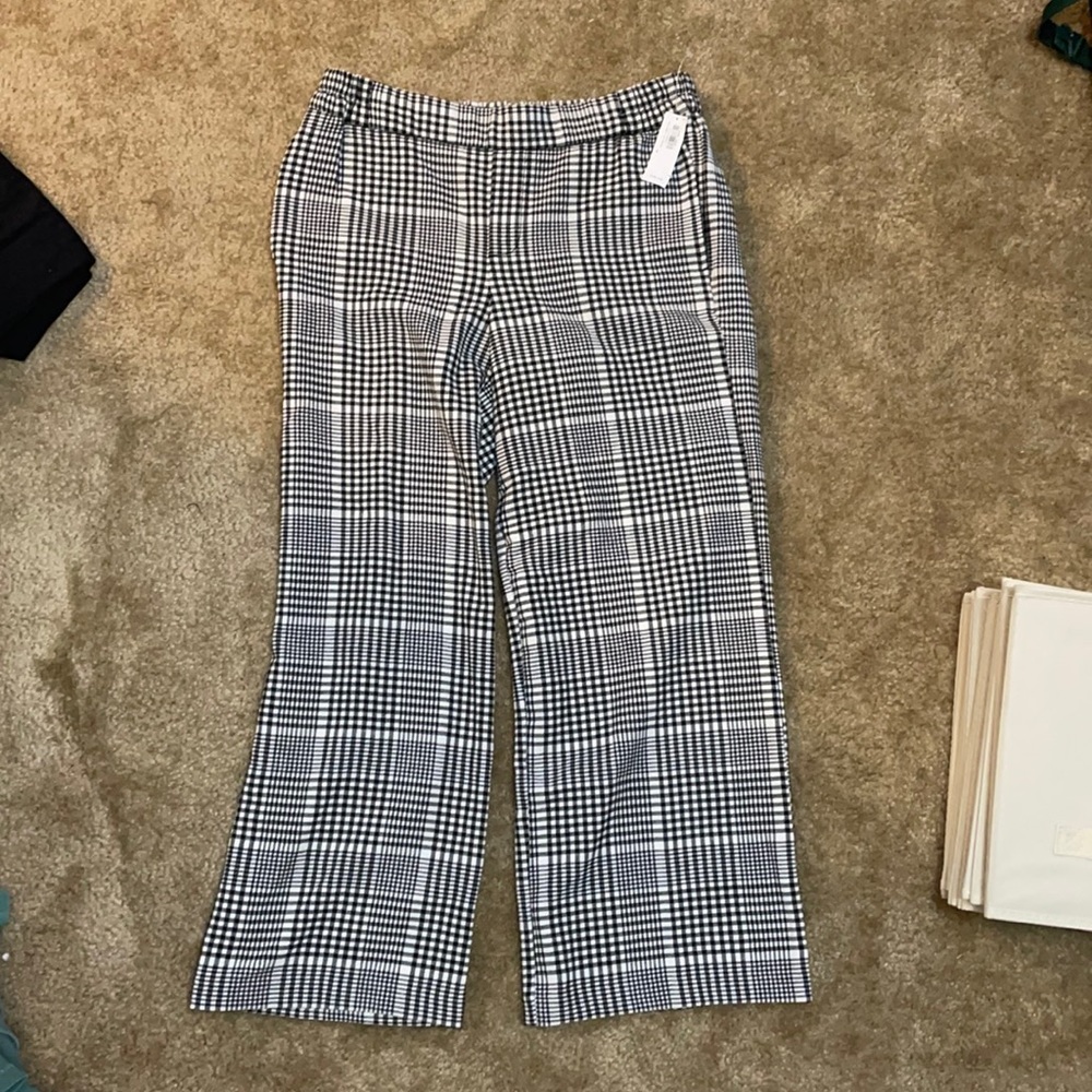 Old Navy Boot Cut Plaid Interview Pants Size M